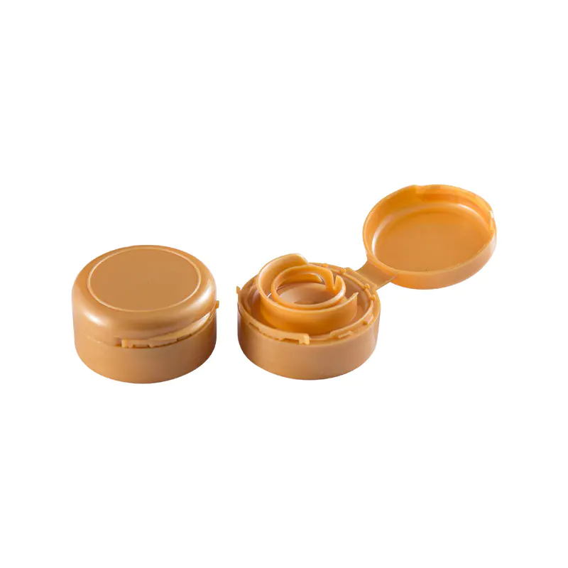 Molde con tapa abatible para aceite comestible con boquilla antigoteo